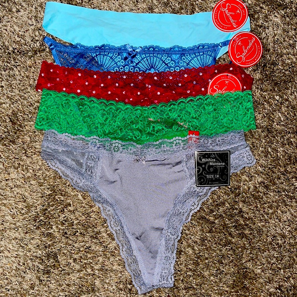 NEW thong panties…. ALL 5 pair sold together🌸